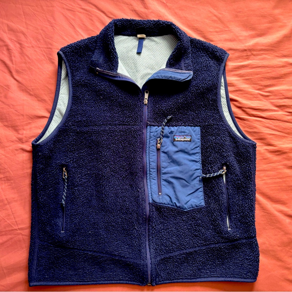 Patagonia Retro X Navy Blue 1999 Made in USA Vintage